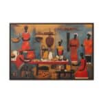 Togolese Family In Kitchen