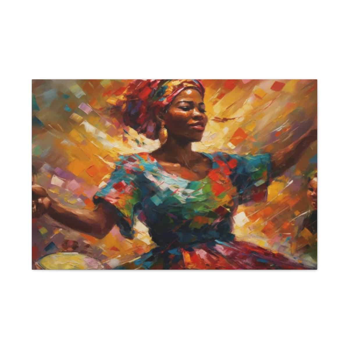 Togolese Woman Dancing To Music