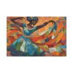 Togolese Woman Dancing In Culture