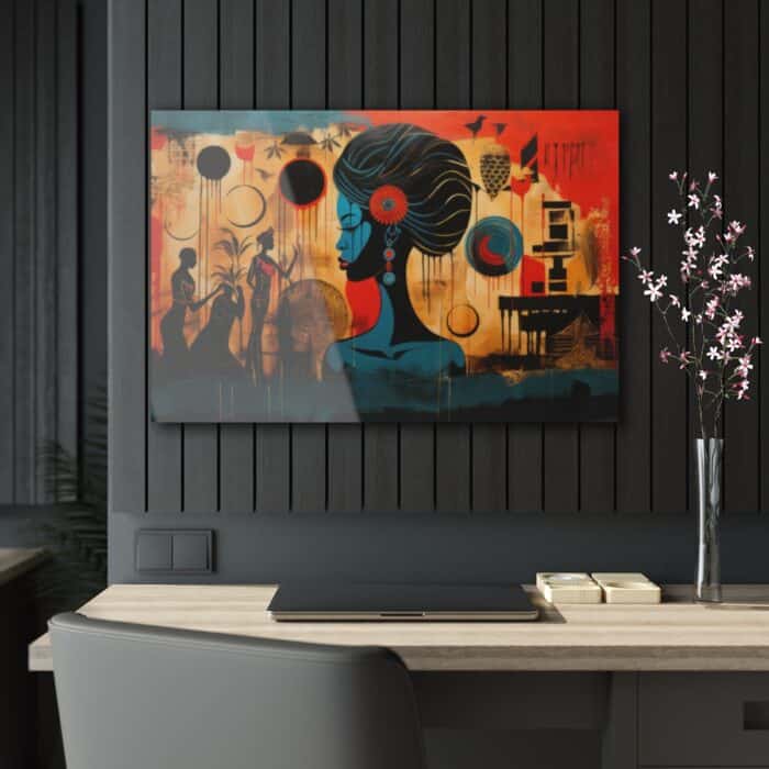 Togolese Woman Abstract Collage - Image 2